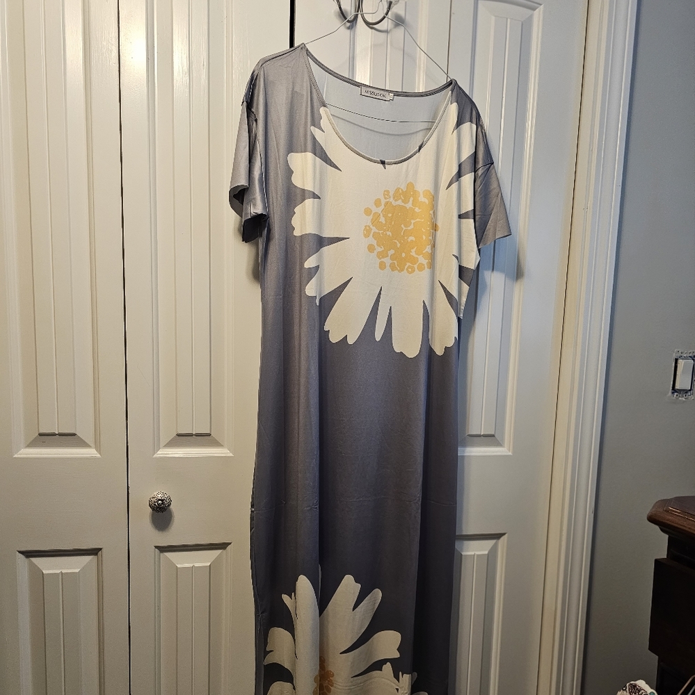 Maxi length dress.